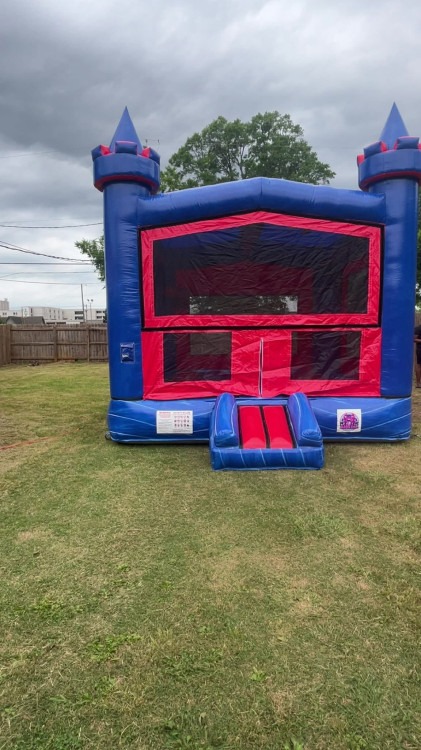 Blue and red bouncer